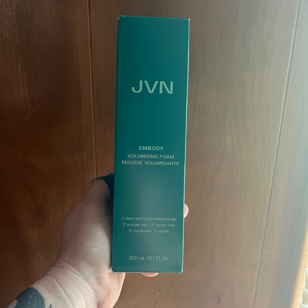 JVN Embody Volumizing Foam in Teal